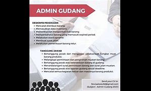 Loker Admin Gudang Jakarta